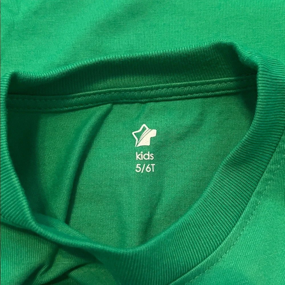 Tstars toddler long sleeve shamrock/ dinosaur green Tee